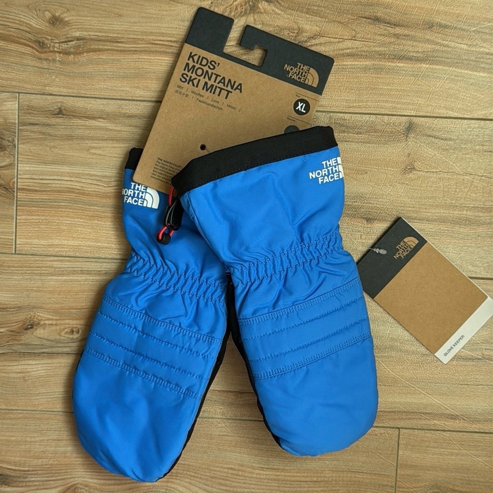 New!❄️The North Face Big Kids Montana Ski Mitts Blue- XL
